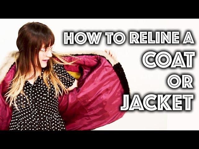 How To Reline a Coat or Jacket | Sew Anastasia