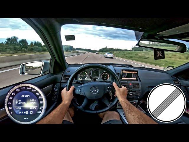 Mercedes Benz C350 Cdi 231PS W204 (2010) | Top Speed German Autobahn