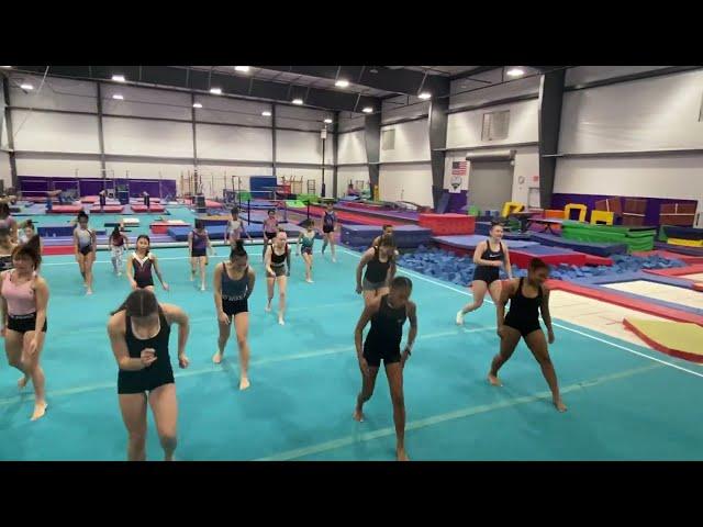 Gymcats Warm up dance to Imagine Dragons "Sharks"