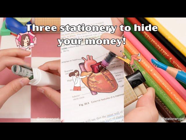 Three Stationery Items To Hide Your Money | Stationery Pal