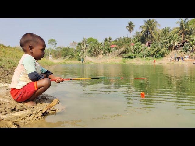 Best Hook fishing 2022|Little Boy hunting fish by fish hook From beautiful naturePart-23