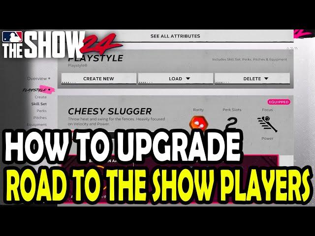 How to Upgrade Road to The Show Player in MLB the Show 24