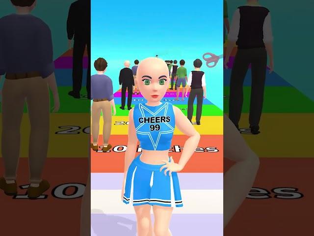 Don't worry, you can make beautiful wigs in Wig Run #shorts #gameplay #kugugaming