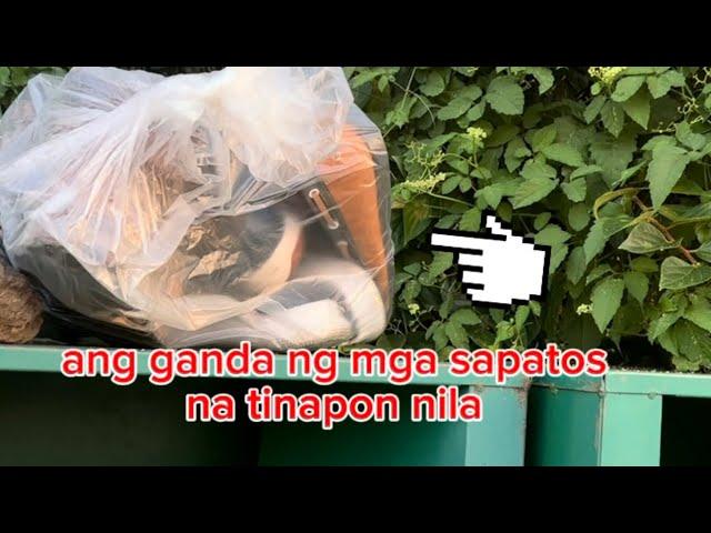 ang ganda ng sapatos na tinapon sa basura.