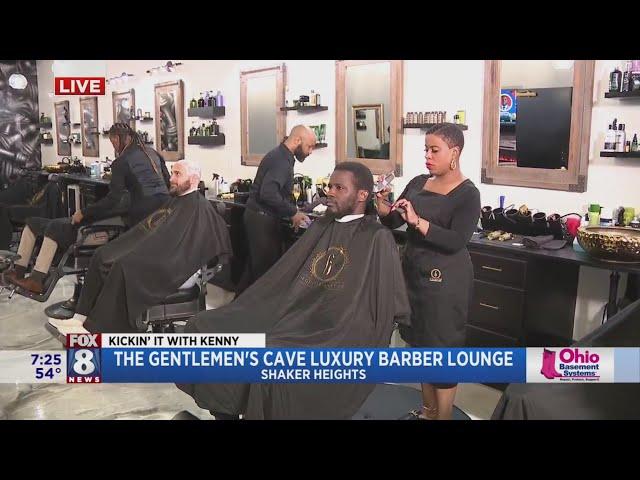 Kenny's getting pampered at The Gentlemen's Cave Luxury Barber Lounge