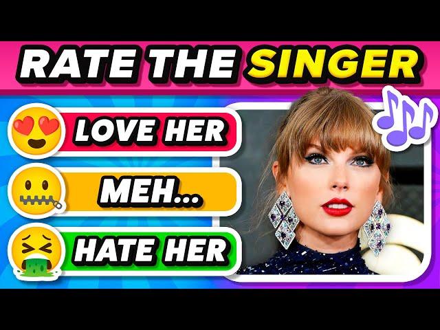 RATE THE SINGER  2024 Most Famous Singers Tier List | Music Quiz Challenge