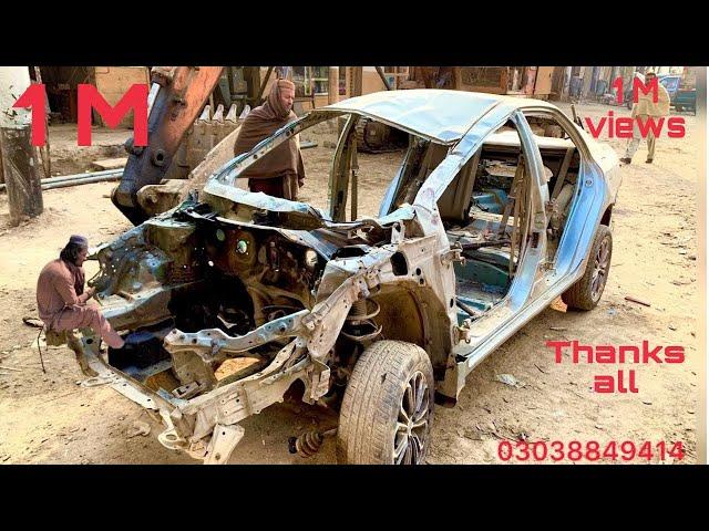 Modern Techniques How old Toyota Car Fully Restoration & Repairing in The local workshop #amazing