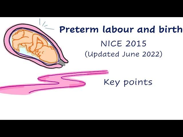 Preterm labour NICE 2015  (updated 2022)
