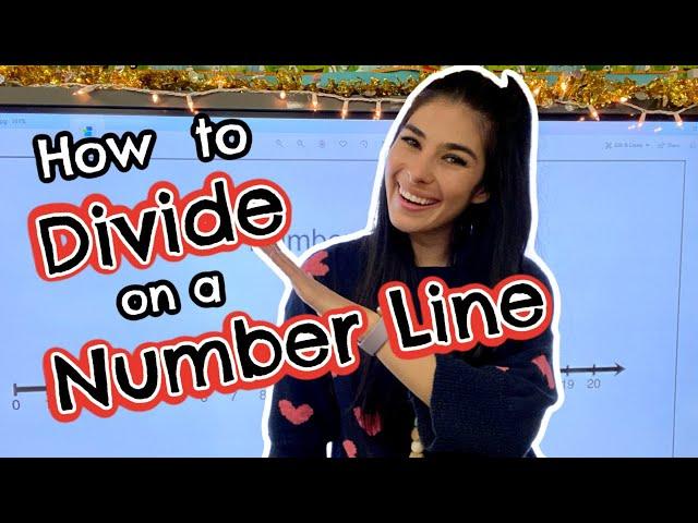 How To DIVIDE on a NUMBER LINE // 3rd Grade COMMON CORE DIVISION STRATEGY