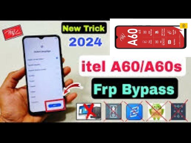 Itel A60 (A662L) Frp Bypass Android 12, 13 | Itel A662L Google Account Remove || Without Pc
