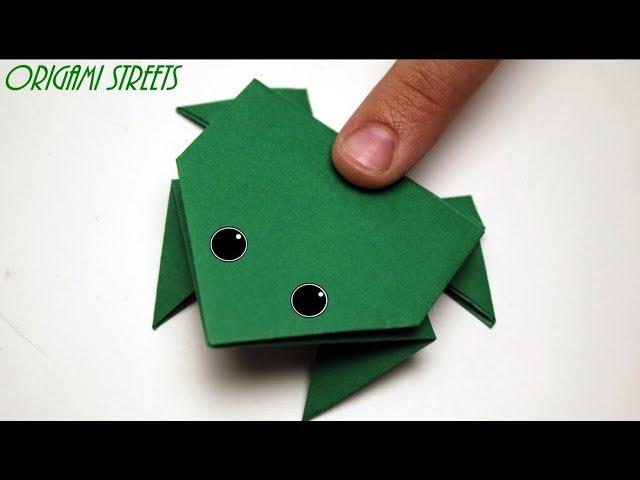 How to make a jumping frog out of paper