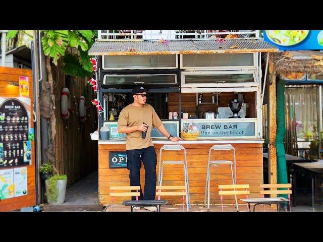 Cafe Vlog Mini Coffee Shop Beach Barista Dream Small Business Relaxing Mood Anxiety Food Story Thai