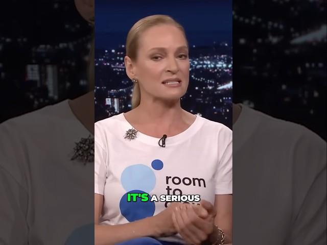 "She Spoke for Every Mom  Uma Thurman’s Powerful Words"  #uma #umathurman #thetonightshow