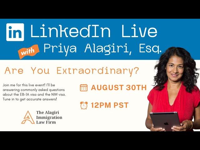 Are You Extraordinary? with Immigration Attorney, Priya Alagiri