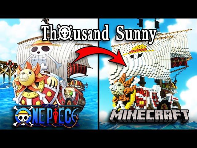 I recreated The THOUSAND SUNNY from One Piece in Minecraft