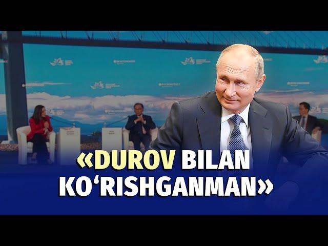 Putin Harrisni troll qildi, O‘zbekistonni maqtadi