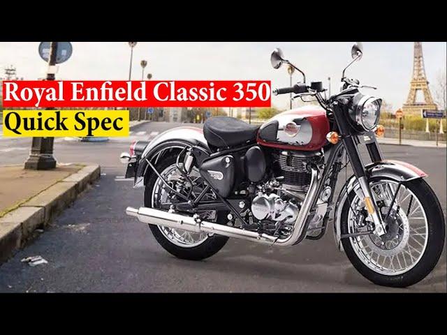 Royal Enfield Classic 350 Quick Specification | 4k | The Bikers Joint