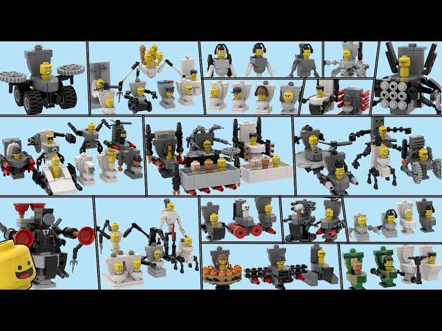 ALL SKIBIDI TOILETS LEGO : TOILET ARMY (Episodes 1-63)