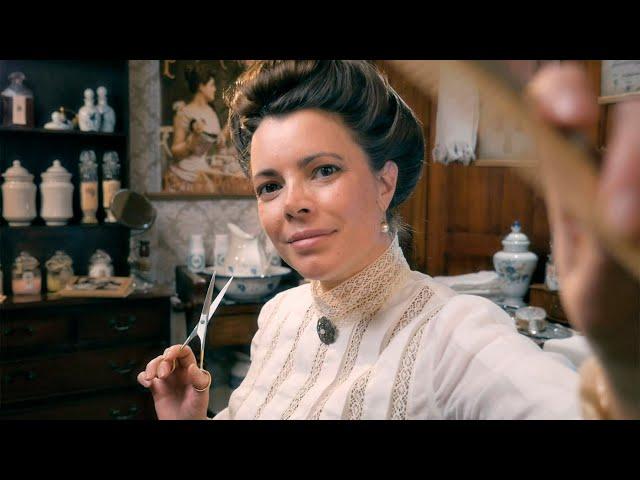 The Hair Parlour | ASMR Roleplay, Edwardian Era (haircut, brushing, shampoo, scalp exam & massage)