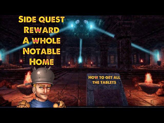 ESO Premium Side Quest (Free House) Hall of the Lunar Champion + How to get all tablets