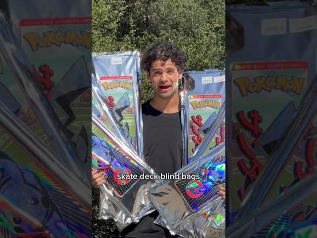 Opening 8 Santa Cruz Pokemon blind bags?! #skateboarding #pokemon #santacruz #blindbag #shorts