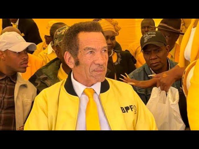 Lt Gen Dr Seretse Khama Ian Khama at BPF MANIFESTO LAUNCH IN SEROWE