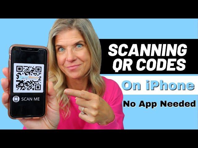 How to Scan QR Code on iPhone  | NO APP NEEDED