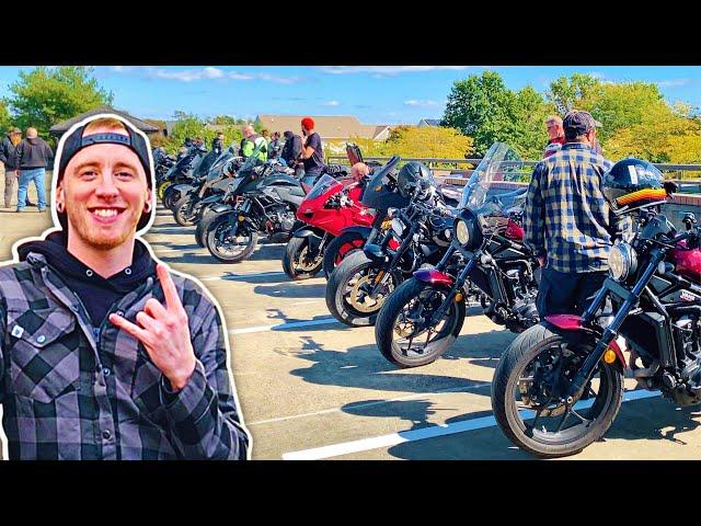 40 Bikers Take Over A Taco Truck! (LifeOfBurch Subscriber Ride 2022)