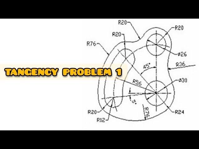 TANGENCY 1 in | Technical drawing | Engineering drawing