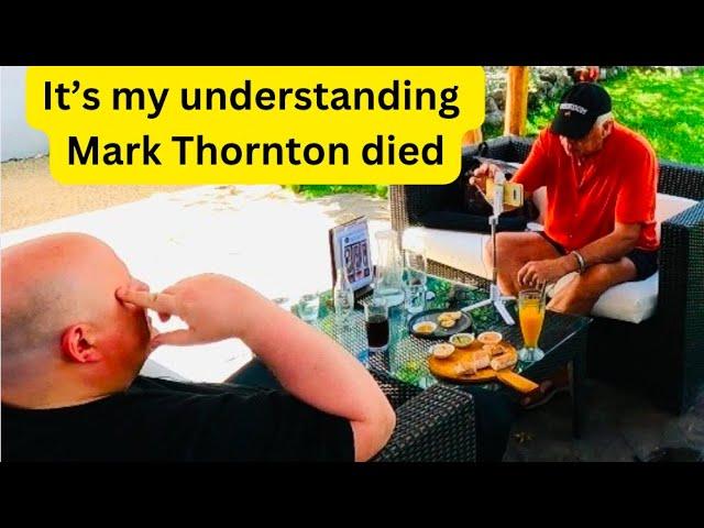 A few additional clips and thoughts from Mark Thornton last interview