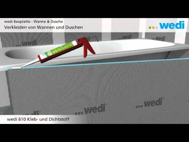 wedi | DE - Lösungen: Verkleiden von Duschen und Badewannen mit dem wedi Bathboard