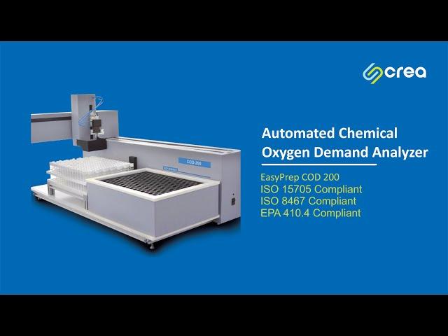 Automated Chemical Oxygen Demand Analyzer - EasyPrep COD 200 - Crea Laboratory Technologies