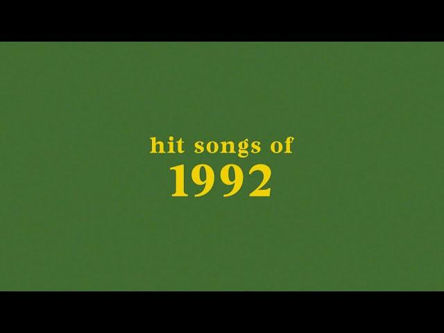 hit songs of 1992 + spotify playlist