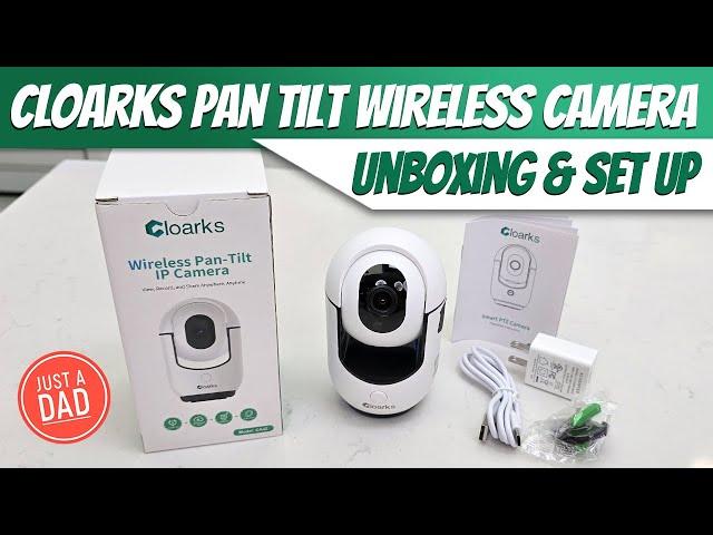 Cloarks Pan-Tilt Wireless Indoor Security Camera  UNBOXING & SET UP