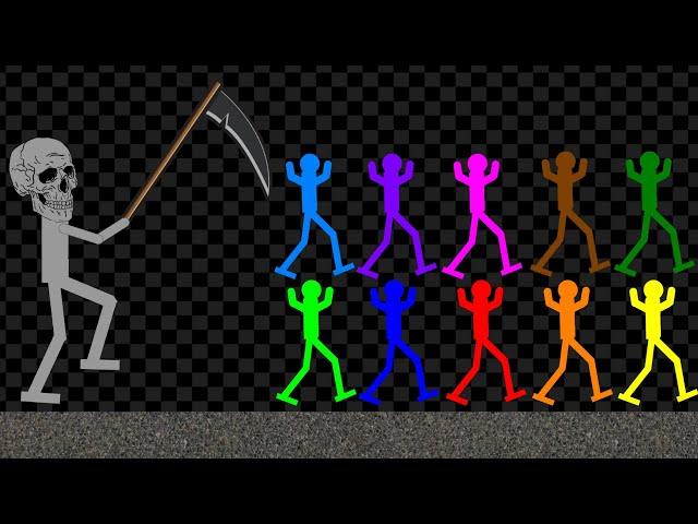 Survival Stickman Race: Run From Grim Reaper