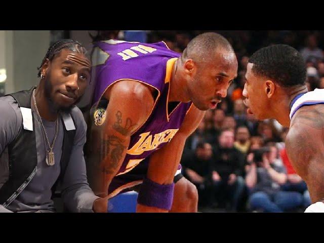 Kobe Bryant elite level trash talk to Iman Shumpert before the game even ended 