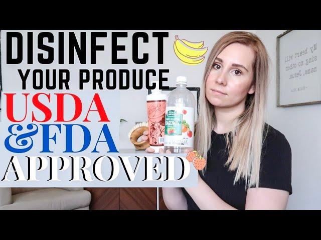 HOW TO DISINFECT FRESH PRODUCE FROM VIRUSES/FDA AND USDA GUIDELINES/COVID19 PREVENTION