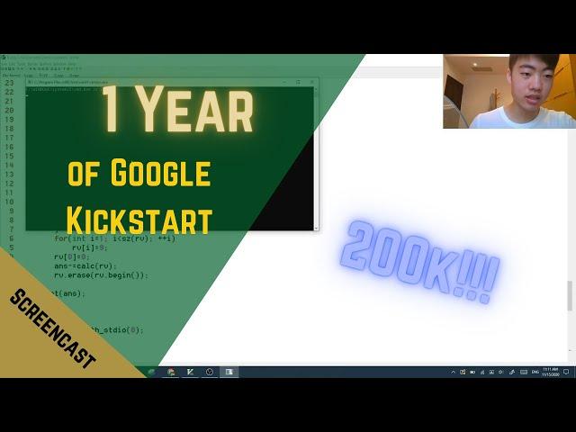 1 Year of Google Kickstart