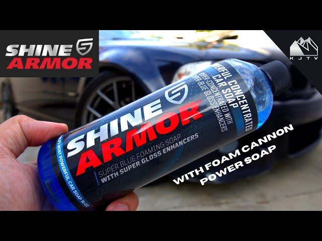 DIY Car Detailing on E46 M3 | Super Blue Foaming Soap | SHINE ARMOR REVIEW