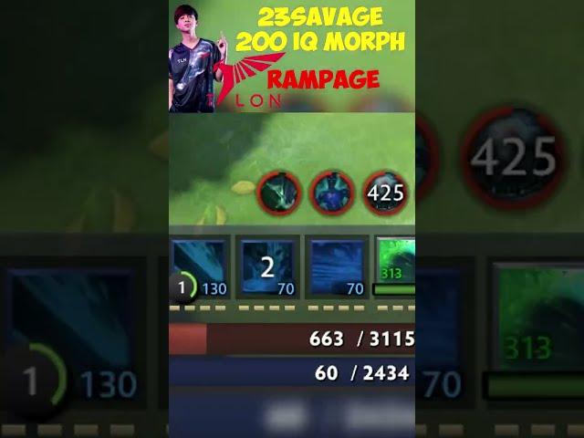 23savage 200IQ Morphling REGEN MANA RAMPAGE !!! #Shorts #dota2 #dota2shorts