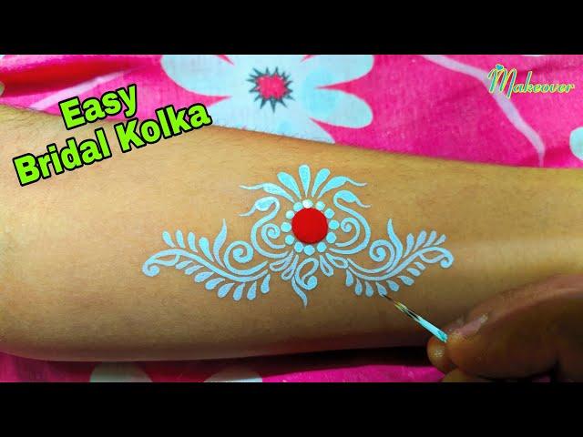 Bengali Wedding Chandan ArtBridal KolkaChandan ArtAlpona DesignForehead KalkaKolka Art