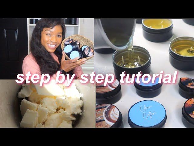 MINI 3-WICK CANDLES! STEP BY STEP CANDLE MAKING TUTORIAL