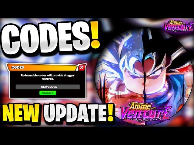 *NEW* ALL WORKING NEW UPDATE CODES FOR ANIME VENTURE! ROBLOX ANIME VENTURE CODES