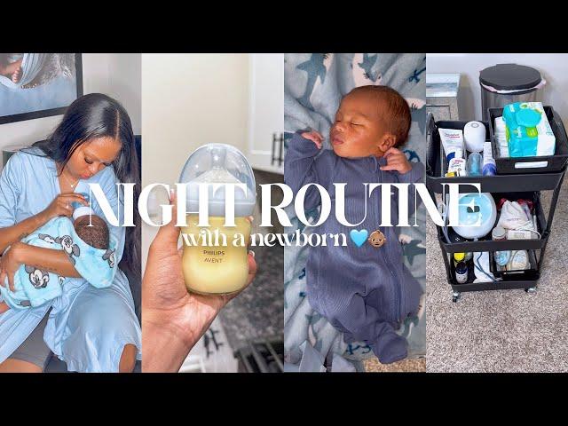 Night Routine With A Newborn || 3 Week Old Bedtime Routine 