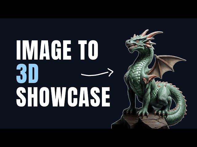 3D AI Studio - Generating a Dragon from an Image, Image to 3D Showcase