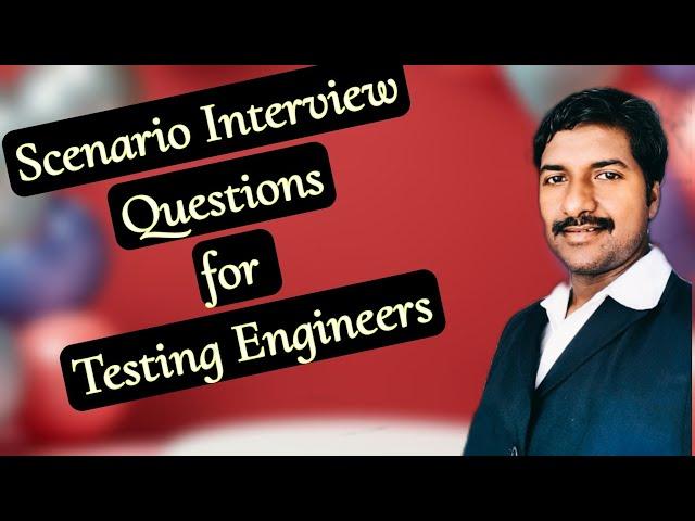 Scenario based Automation Testing interview Questions | @byluckysir