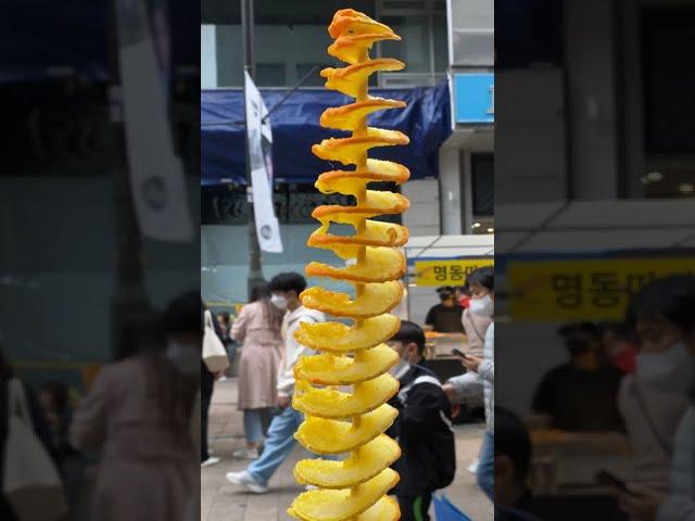 TORNADO POTATO - KOREAN STREET FOOD #shorts