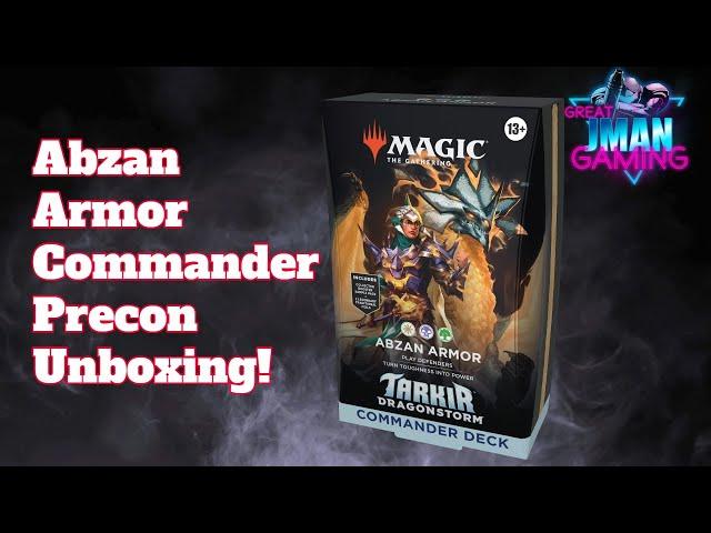 Abzan Armor Commander Deck Unboxing & First Impressions – Toughness Matters!