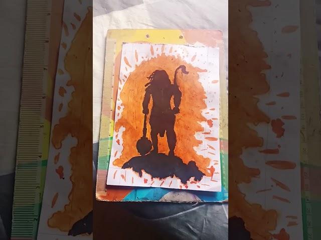 Hanuman ji drawing easy #vbshorts ️