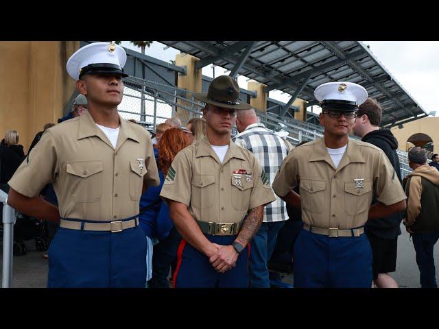 U.S marine family/graduation day